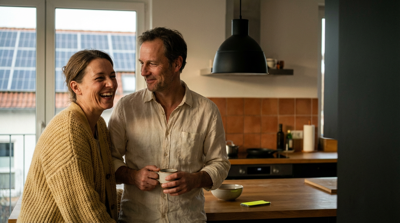 Familie beim Energie-Check